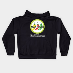 Chef Walks Logo with Website Kids Hoodie